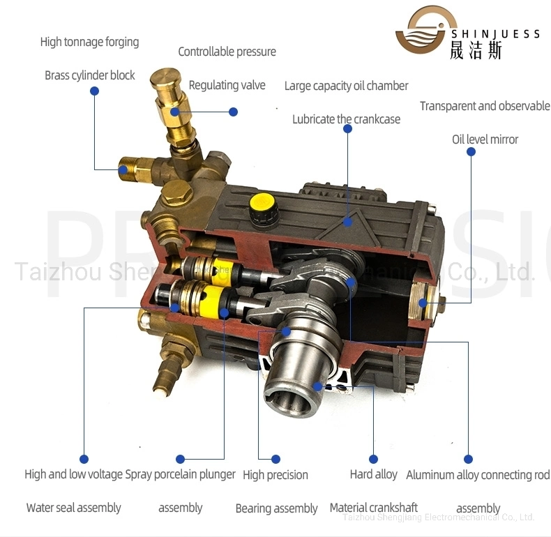 Sjld-1807q High Pressure Copper Gasoline Pump for Car Washer